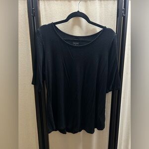 Black Apt. 9 Elbow Sleeve Shirt